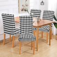 thumbnail image 2 of Yayeee 2 Pack Dining Chair Covers Stretch Parson Chairs Slipcovers Seat Protector, Black and White Geometric, 2 of 6