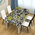 thumbnail image 4 of Yayeee Tablecloths 54" x 54" Rectangle Wrinkle Resistant Party Table Cover, Beige Flower Pattern, 4 of 8