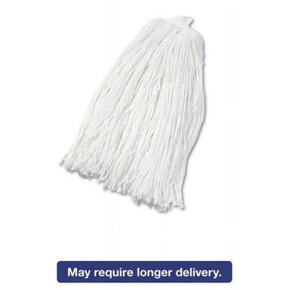 Boardwalk BWK No. 32 Cut-End Wet MOP Head - White, Rayon