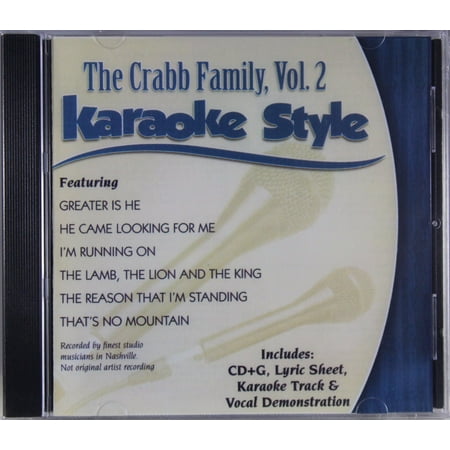 The Crabb Family Volume 2 Daywind Christian Karaoke Style NEW CD+G 6 Songs