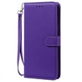 thumbnail image 1 of J4 Case For Coque Samsung Galaxy J4 2018 Case Flip Leather Wallet For Samsung Galaxy J4 Plus Case For Samsung J 4 J4+ 2018 Cover Dark Purple -Strap J4 2018 J400F, 1 of 6
