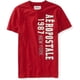 thumbnail image 1 of Camiseta adornada Aeropostale Mens Vertical 1987 New York roja grande, 1 of 2