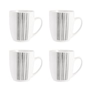 Studio Nova 16-Piece Black Porcelain Dinnerware Set