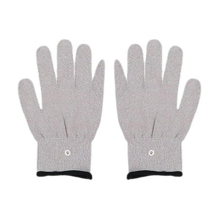 XIAOBAN 2pcs Conductive Electrotherapy Massage Electrode Gloves Relax Shock Wire Machine Tens Tool Therapy Hand Massager I9P7