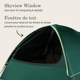 thumbnail image 2 of Coleman Stardome 6-Person Dark Room Camping Tent for Family Camping, Blocks 90% Sunlight, Easy 5-Minute Setup, Built-in LED Lighting, Night Forest Green, 2 of 6