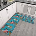 thumbnail image 2 of Dogs with Pioneer Flower Kitchen Rugs Sets Of 2,Anti Fatigue Kitchen Mat Rugs Non Slip Washable,Decorative Kitchen Floor Mats for Kitchen,Sink,Laundry,17"x30"+17"x47", 2 of 7