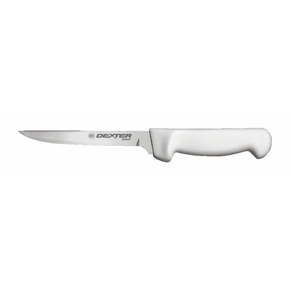 Dexter 6" Basics Flexible Narrow Boning Knife | Sharp Stainless Steel Blade | Textured Polypropylene Handle