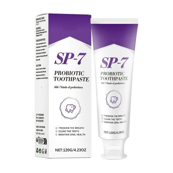 TechWave Sp 7 Sp 7 Toothpaste Toothpaste Sp 7 Probiotic Toothpaste Deep Cleaning Care Toothpaste Fresh Breath120g Mi Paste plus for Teeth Tongue for Oral Natural Toothpaste with Fluoride Toothpaste