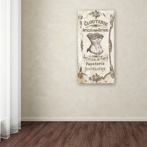 Trademark Fine Art "Signes Francais III" Canvas Art by Color Bakery