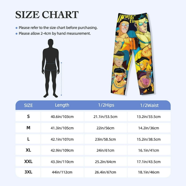 Invincible Pajama Pants for Men All Over Print Soft Loose