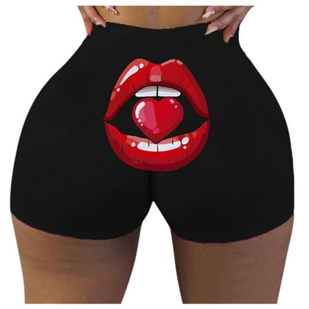 Dihao No Boundaries Womens and Women s Plus Size Shorts Clearance  Fashion Slim Hot Funny Words Print Gym Shorts Butt Lift Shorts Panties