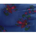 thumbnail image 4 of oneOone Georgette Viscose Medium Blue Fabric Leaves & Floral Block Fabric For Sewing Printed Craft Fabric By The Yard 42 Inch Wide, 4 of 4
