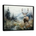 thumbnail image 2 of Designart "Frozen Silence Alaska " Animals Floater Framed Canvas Art Print, 2 of 7