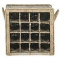 thumbnail image 2 of SAFAVIEH Aziza 16 Bottle Wicker Wine Rack Grey, 2 of 6