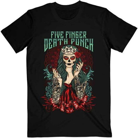 Five Finger Death Punch Unisex T-Shirt Lady Muerta (Small)