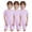 Lavender, variant on iiniim 3Pcs Girls Boys Special Needs Adaptive Clothing Anti-Strip Romper Short Sleeve Zip Back Jumpsuit Dark Blue 4