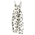 thumbnail image 3 of Cutuoiiu Womens Summer Striped Print Overalls Adjustable Strap Casual Jumpsuit Gifts, 3 of 5