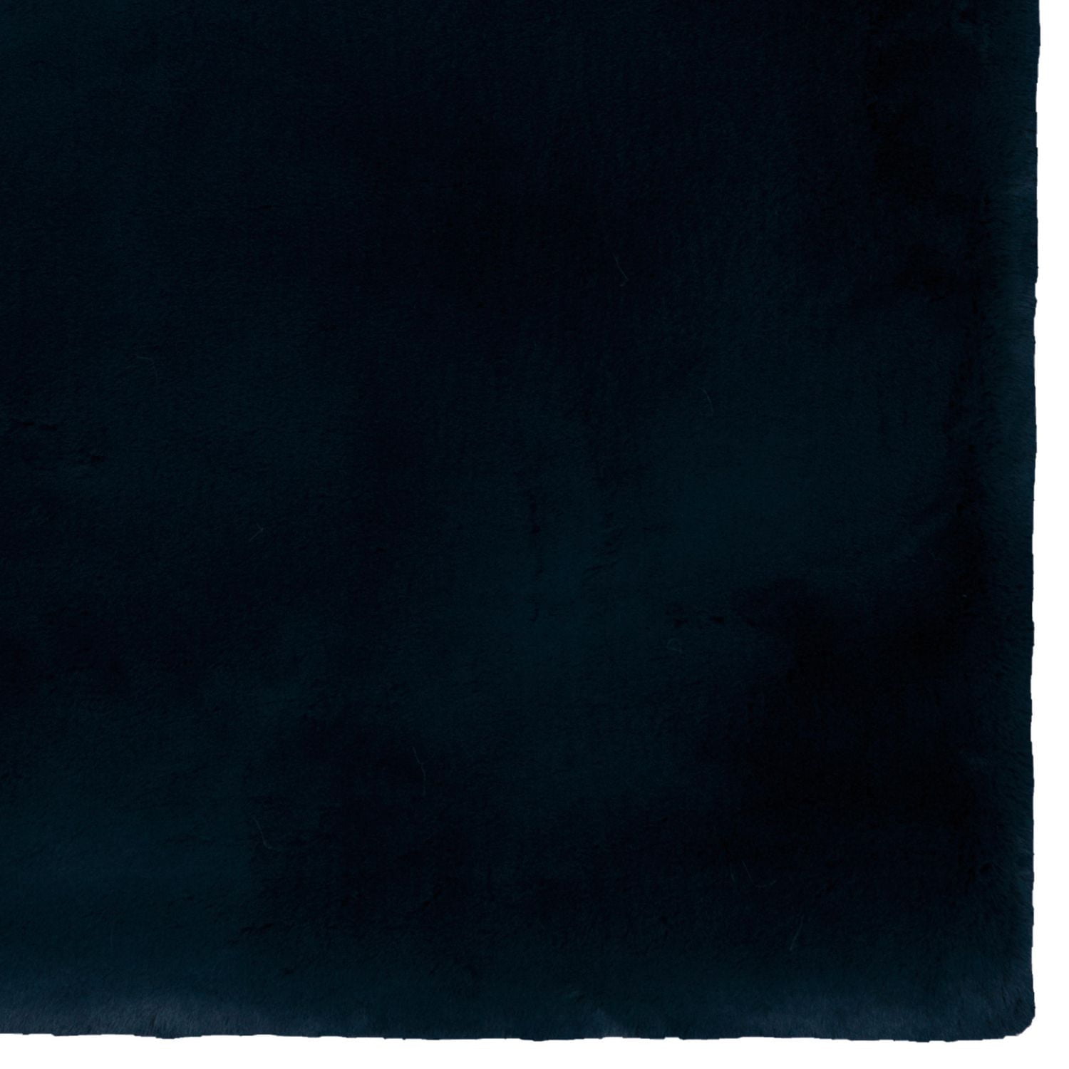 Maven Faux Rabbit Navy 3 ft. x 5 ft. Accent Rug