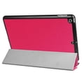 thumbnail image 4 of Funda de cuero con tapa horizontal y textura Custer para iPad 9.7 (2018) y iPad 9.7 (2017), con tres pliegues y función de suspensión/activación (negra), 4 of 5
