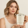 thumbnail image 3 of DREAMOSA Portable Foldable Electric Kettle 600 Watts 0.8 L Electric Kettle, White with Detachable Base, 3 of 5