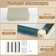 thumbnail image 3 of Wekvgz Punch Needle Frame Wood Gripper Strip Frames Square Rug Hooking Frame Easy Assembly Tufting Frame Rug Tufting Frame with Needles for Rug Punch Needle and Embroidery Craft, 3 of 10