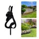 thumbnail image 1 of Estacas De Jardín De Conejo De Pascua Estatua de conejo de Pascua, estacas de jardín, decoración de jardinería de metal negro (negro C) Likrtyny Libre de BPA, 1 of 6