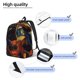thumbnail image 3 of Easygdp Starry Night Cat Guitarist Mochila de Lona Resistente para Laptop, Compatible con Laptops de 15 a 17 pulgadas, Ideal para Escuela, Trabajo y Viajes-Medium, 3 of 5
