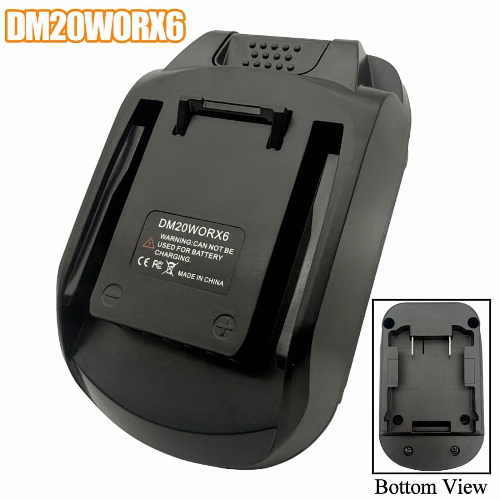 Power Tool Accessories for Worx 20V 6 Pin Power Tools DM20WORX6 Adapter for Mil*wau*kee for M18 for De*walt 18V 20V Lithium Battery
