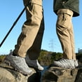 thumbnail image 2 of LASUDRAA Men's and Women's Hiking Shoes Comfortable Anti Slip Low Cut Outdoor Walking Work Couple Sneakers, 2 of 9