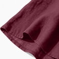 thumbnail image 4 of CQONEPT Womens Sunmmer Tops Cotton Linen Tank Tops Crewneck Loose Casual Sleeveless Summer Vacation Shirts Wine 3XL, 4 of 7