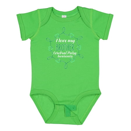 

Inktastic I Love My Brother Cerebral Palsy Awareness Gift Baby Boy or Baby Girl Bodysuit