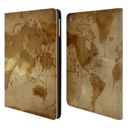 OFFICIAL ALI CHRIS MAP COLLECTION LEATHER BOOK WALLET CASE COVER FOR APPLE
