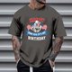 thumbnail image 1 of Tops para hombre, blusas y camisas de cuello redondo y manga corta para hombre, tops casuales de cuello redondo y manga corta con estampados especiales para hombre., 1 of 5