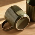 thumbnail image 5 of Famiware 4 Pieces Stoneware Mug Set (12oz), Moss, 5 of 6
