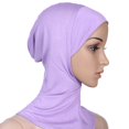 thumbnail image 2 of Miaocao 5 Pack Womens Muslim Mini Hijab Caps Solid Color Modal Islamic Neck Cover Under Scarf Head Wear Cap, 2 of 7
