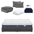 thumbnail image 1 of Colchón King Size Dover Spring Air + Box Base Cama + Almohada 2Pack + Protector Cloud + Sábanas Softy + Edredón Homy, 1 of 8