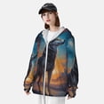thumbnail image 3 of Lsque Moonlit Night Sky Wolf UPF 50+ Lightweight Sun Protection Men's Women's Long Sleeve Shirt, Hoodie Performance -X-Large, 3 of 9
