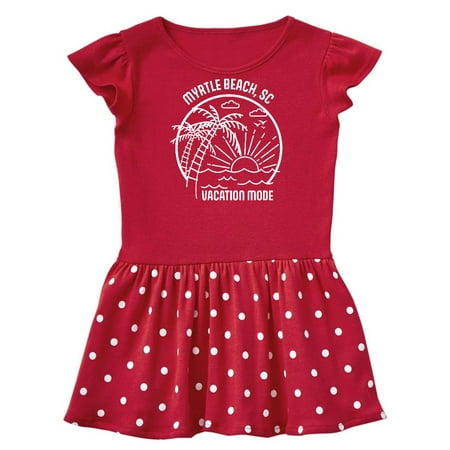 

Inktastic Summer Vacation Mode Myrtle Beach South Carolina Gift Baby Girl Dress