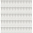 thumbnail image 2 of Yimiti 100 Pcs Matériel de Pêche Clips de Montage en Acier Inoxydable Émerillons à Appâts Suspendus,3#, 2 of 4