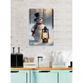 thumbnail image 4 of Snowman with Light Retro Aluminum Sign, 12x16 Inches, Cozy Christmas Lighting Decor for Winter Lovers, Perfect for Living Rooms and Holiday Spaces, 4 of 8