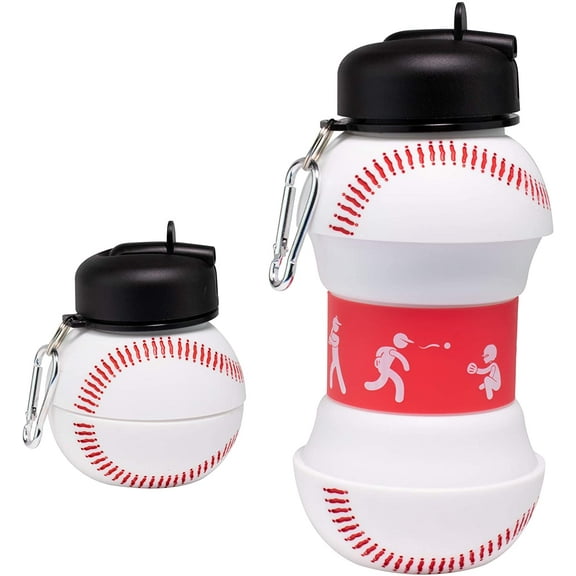 Maccabi Art 18 oz Collapsible Silicone Baseball Water Bottle