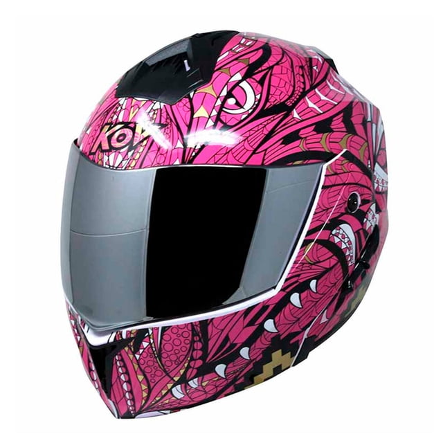 Casco Abatible Para Moto Kov Stealth Alebrije Rosa Talla L KOV Stealth Alebrije
