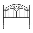 thumbnail image 2 of Yoneston Vintage Metal Queen Headboard with 3-Level Height Adjustment Design, Black, 2 of 8