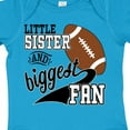 thumbnail image 4 of Inktastic Little Sister and Biggest Fan Football Player Girls Baby Bodysuit, 4 of 5