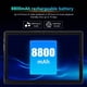 thumbnail image 3 of Tablet PC, Enchufe De EE. UU. UU. 100-240 V Tableta De 10,1 Pulgadas 2 En 1 12 GB 256 GB Cámara Dual 1920x1200 Soporte FM GPS Batería De 8800 MAh Con Teclado Bluetooth Para Viajes, 3 of 7