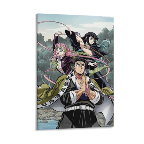 Demon-Slayer Anime Poster (16) Picture Print Canvas Poster Wall Paint Art Posters Decor Modern Home Artworks Gift 24x36inch(60x90cm)