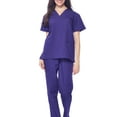 Dagacci Medical Uniform Unisex Scrubs Set Scrub Top and Pants