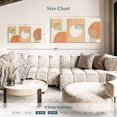 thumbnail image 4 of Elephant Stock Warm Geometric Triptych Wall Art - Horizontal Multi Panel Canvas - Living Room Wall Decor - Abstract Multi Panel - Orange And Beige Decor - 38" x 18", 4 of 8