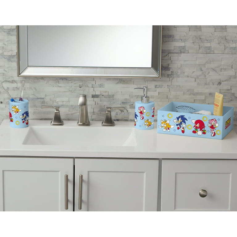 Sonic the Hedgehog 3-Piece Bathroom Accessory Set, Toothbrush