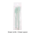 thumbnail image 4 of KOMOO 2PCS Mini Silicone Retractable Spatula and Spoon Jars Butter Cream Heat Resistant Silicone Spatula Sets Makeup Spatula with Hanging Buckle, 4 of 9